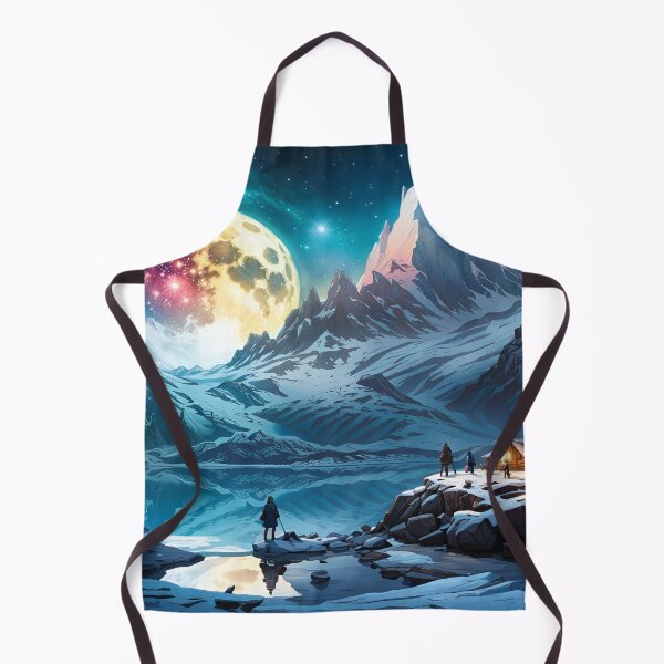 Item preview, Moon over frozen lake designed and sold by BansheeTales.