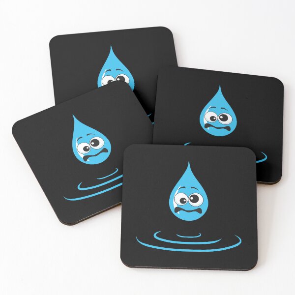 Item preview, Fun Water Drop - Sour Face designed and sold by BababuuuPrint.