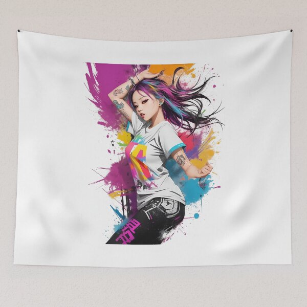 Item preview, K-Pop Style Dancer - Graffiti Splash Style designed and sold by Seneku-Design.