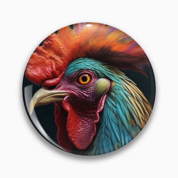 Item preview, Colorful rooster digital print designed and sold by dcrc.