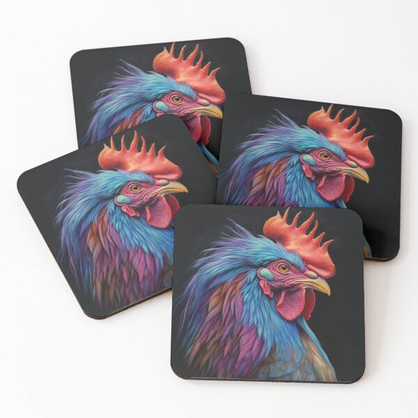 Item preview, Colorful rooster digital print designed and sold by dcrc.