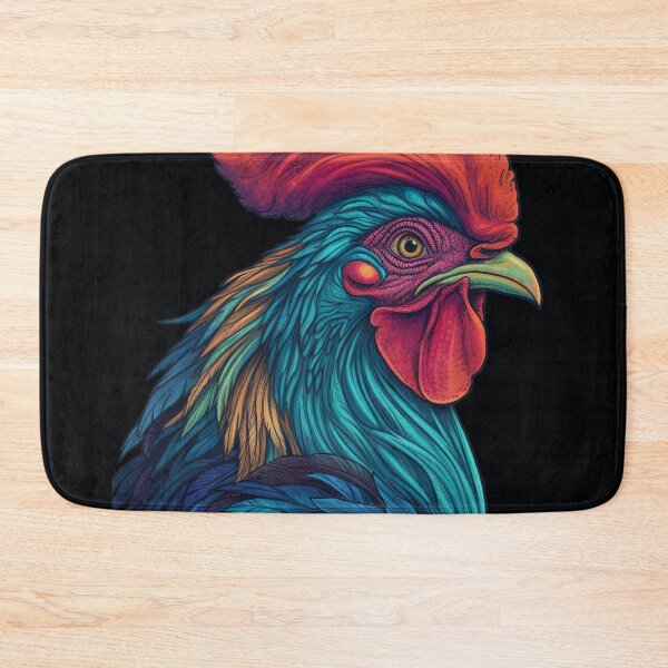 Item preview, Colorful rooster digital print designed and sold by dcrc.