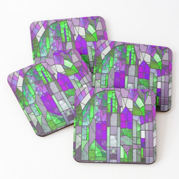 Item preview, Stain Glass Tower in Purples designed and sold by neverfaraway.