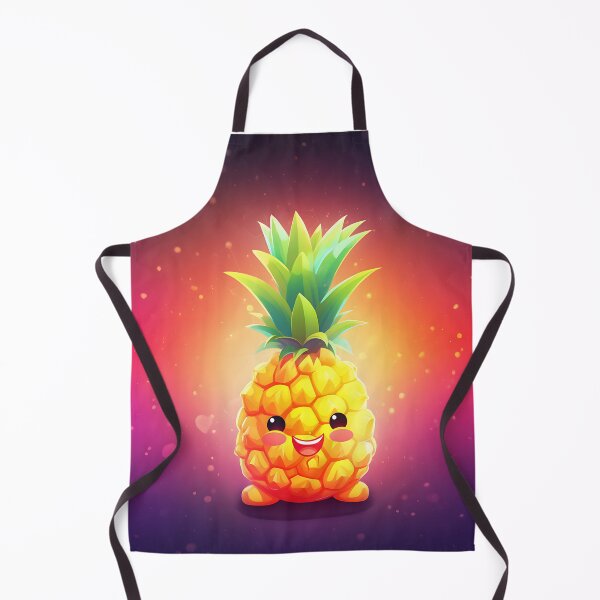 Item preview, Playful Produce: Cute Happy Cartoon Pineapple designed and sold by Digi-Artsy.