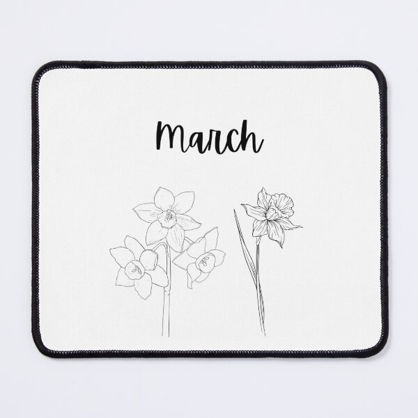 Item preview, March birth flower shirt - Daffodil and Jonquil minimal designed and sold by Leivenaar.