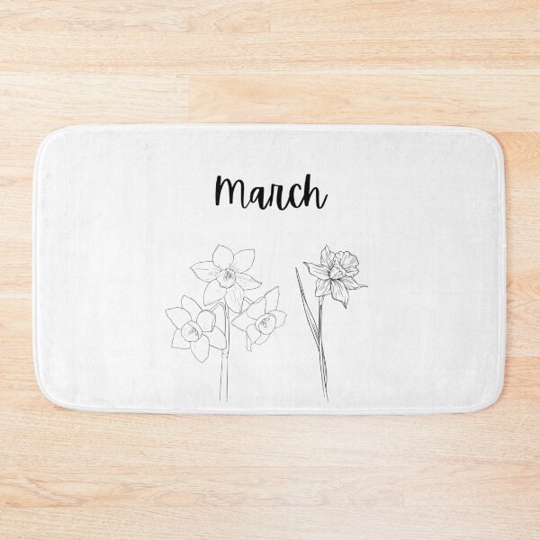 Item preview, March birth flower shirt - Daffodil and Jonquil minimal designed and sold by Leivenaar.