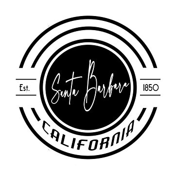 Artwork thumbnail, Santa Barbara California Retro Logo by DRKZone