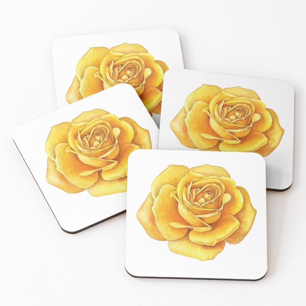 Aperçu de l'œuvre Fleur Rose Jaune Aquarelle créée et vendue par Sybirko.