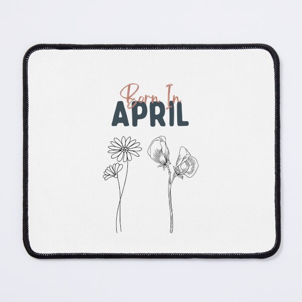 Item preview, Born in April birth flower shirt - Daisy and Sweet Pea designed and sold by Leivenaar.