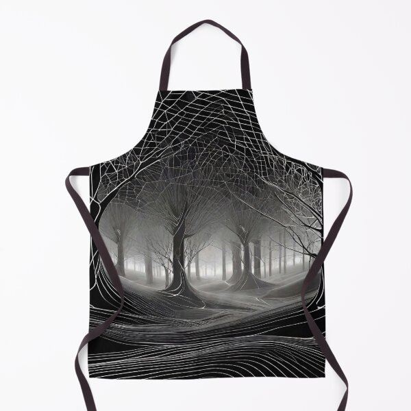 Item preview, Haunted Forest Halloween – Black and White Art 12 designed and sold by Benito Del Ray.