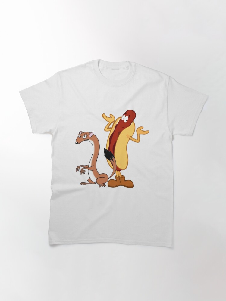 Thumbnail 2 of 7, Classic T-Shirt, the weez and the hot dog  designed and sold by greenarmyman.