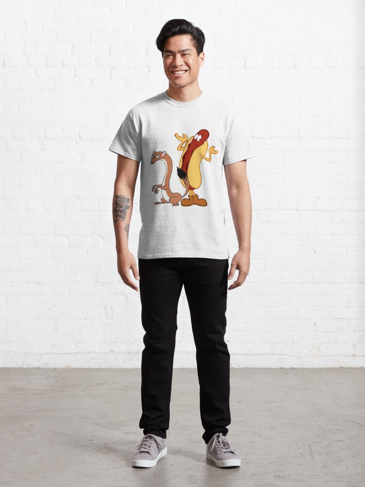 Thumbnail 3 of 7, Classic T-Shirt, the weez and the hot dog designed and sold by greenarmyman.