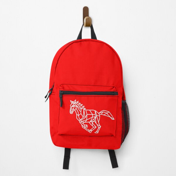 Item preview, White Origami Geometric Horse on Red designed and sold by shaldesign.