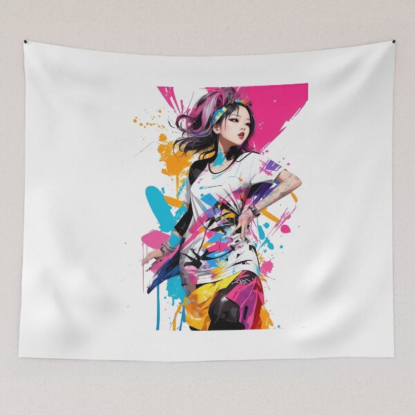 Item preview, KPop Style Dancer - Graffiti Splash Style designed and sold by Seneku-Design.