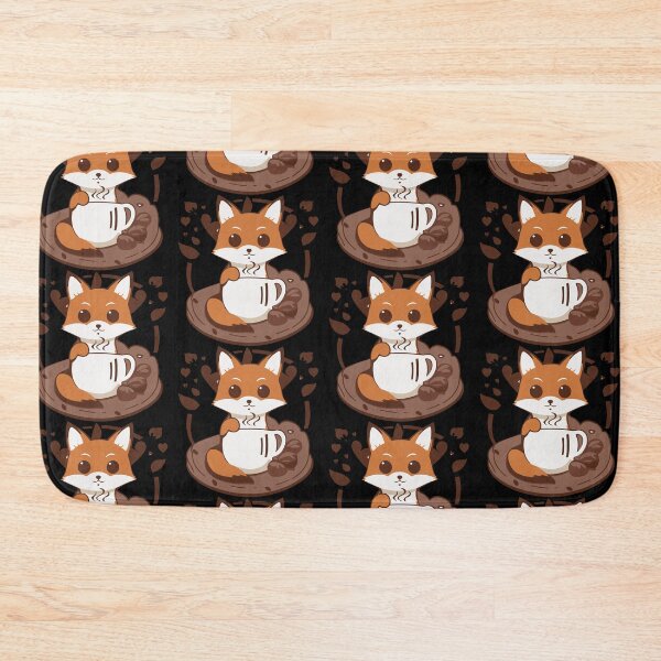 Item preview, Cute Fox with morning coffee in orange designed and sold by Getup-clothing.