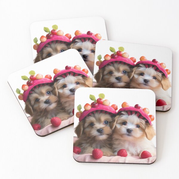 Item preview, Cute Puppies  with fruits designed and sold by Dreamtodream.