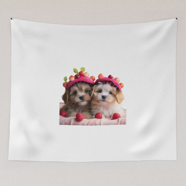 Item preview, Cute Puppies  with fruits designed and sold by Dreamtodream.