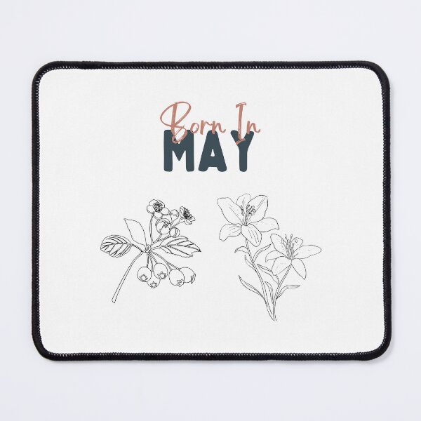 Item preview, Born in May birth flower shirt - Lily-of-the-Valley and Hawthorn designed and sold by Leivenaar.