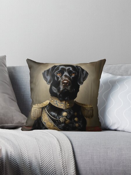 Item preview, Black Labrador Portrait Aristocratic Animal Art designed and sold by ConfettiSkyArt.