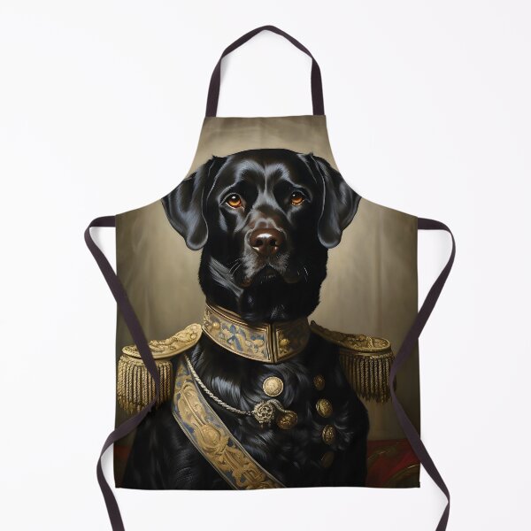 Item preview, Black Labrador Portrait Aristocratic Animal Art designed and sold by ConfettiSkyArt.