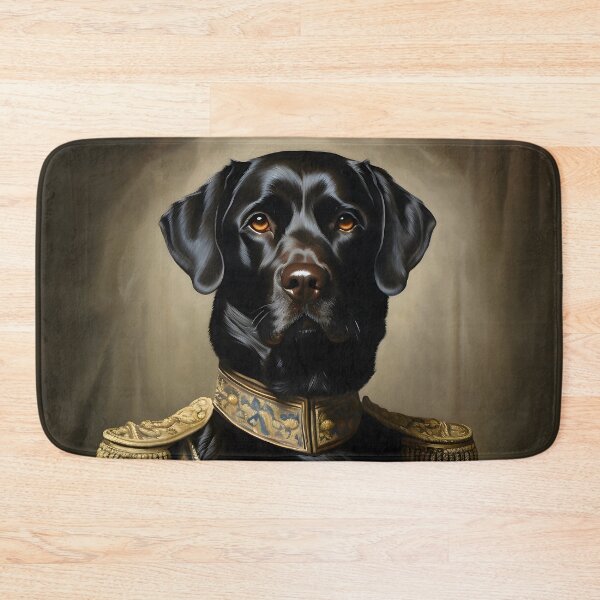 Item preview, Black Labrador Portrait Aristocratic Animal Art designed and sold by ConfettiSkyArt.