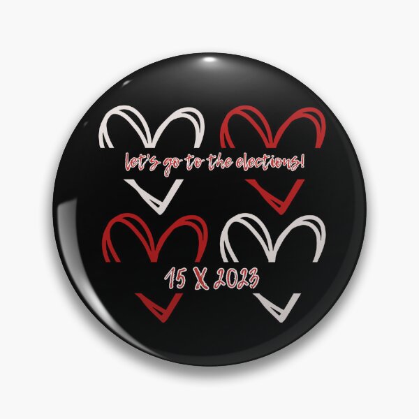 Item preview, Let's Go to the Elections! Four red and white hearts symbolizing Polish national colors. designed and sold by SplashTastic.