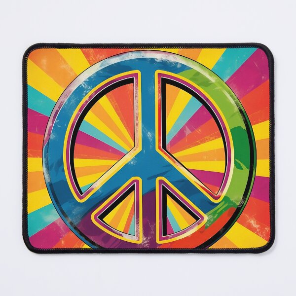 Item preview, Colorful peace sign digital print designed and sold by dcrc.