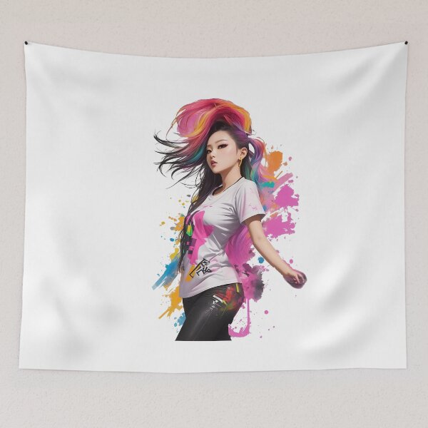 Item preview, K-Pop Style Dancer - Graffiti Splash Style designed and sold by Seneku-Design.