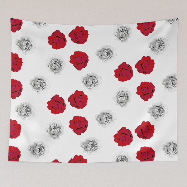Item preview, Large white and red roses designed and sold by FlowerandDesing.