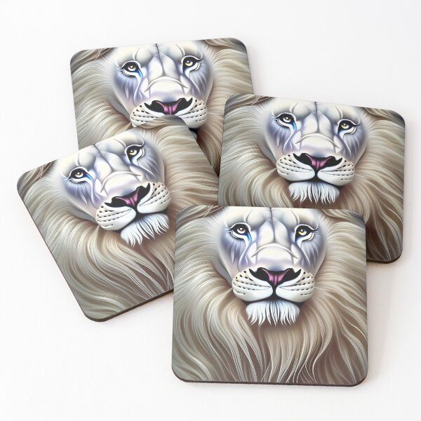 Item preview, Magniicent White Lion designed and sold by Poetic Patterns Studio.