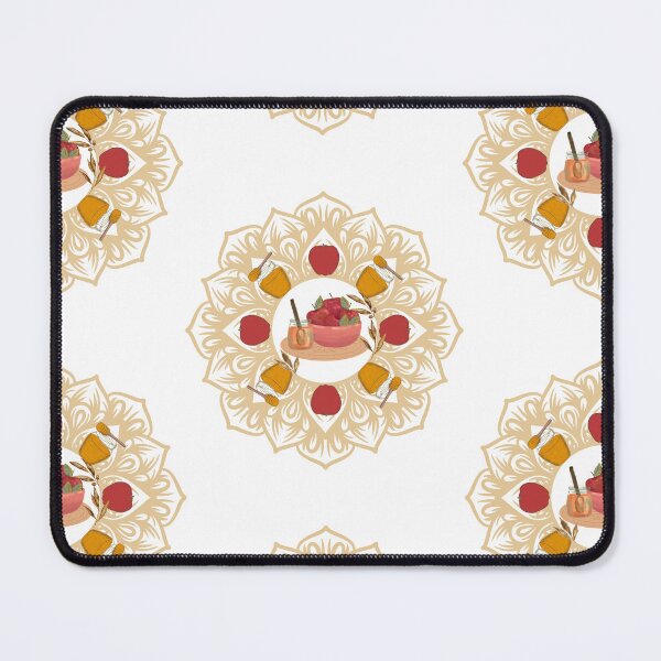 Item preview, Apples and honey Mandala for a sweet and happy life designed and sold by ariverde.