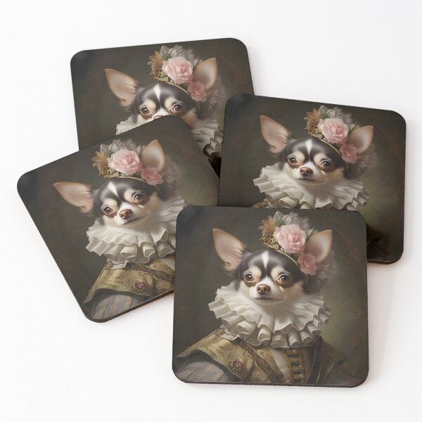 Item preview, Chihuahua Portrait Aristocratic Animal Art designed and sold by ConfettiSkyArt.