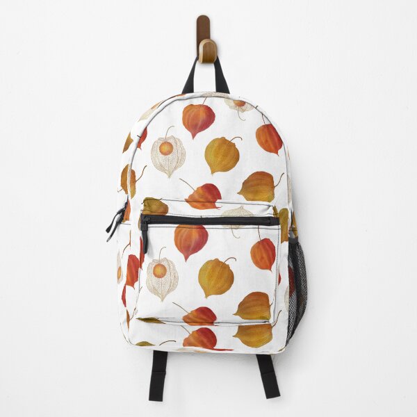 Item preview, Physalis buds, Cape gooseberry flowers watercolor pattern. Colorful Golden berry. Autumn berries floral print  designed and sold by likapix.