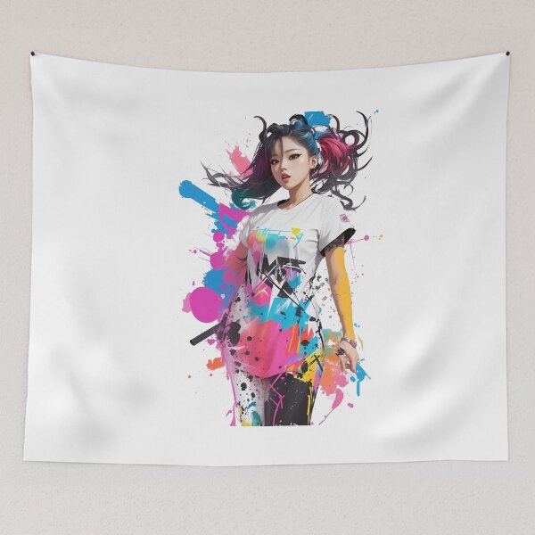 Item preview, K-Pop Style Dancer - Graffiti Splash Style designed and sold by Seneku-Design.