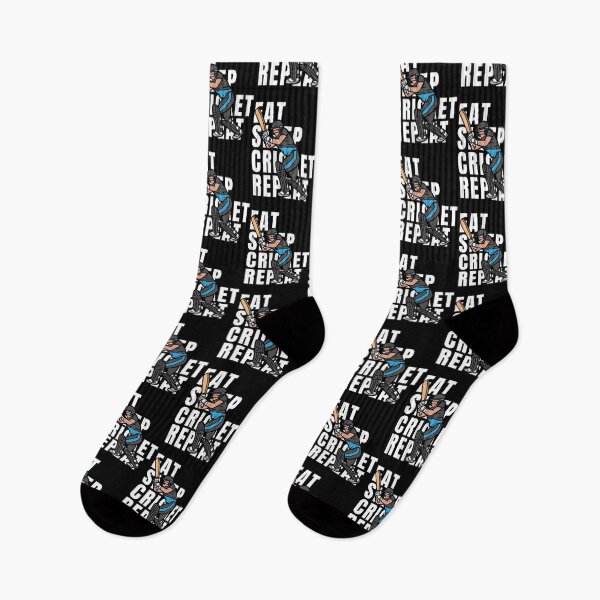 Item preview, Eat Sleep Cricket Repeat designed and sold by OnTheTrend.