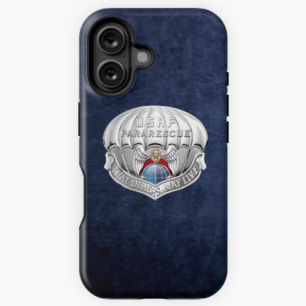 Vista previa del artículo con la obra «Pararescuemen - Insignia PJ sobre terciopelo azul», diseñado y vendido por Serge Averbukh Art Studio.