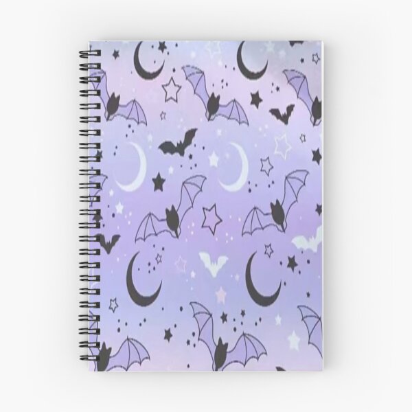Item preview, Purple Pastel Gothic Moon & Bat Pattern designed and sold by MerikuroCreates.