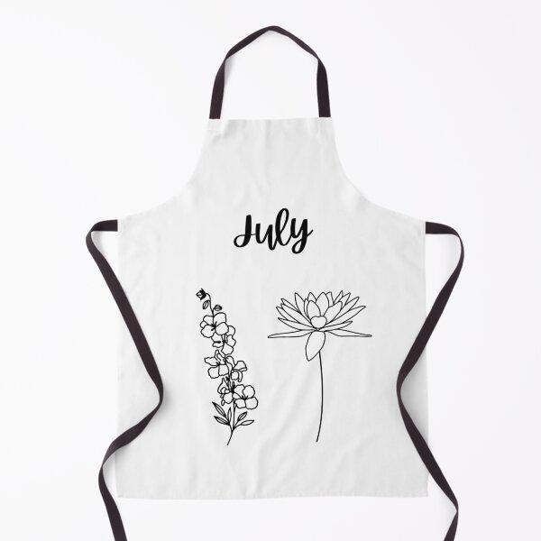 Item preview, July birth flower shirt - Larkspur and Water Lily minimal designed and sold by Leivenaar.