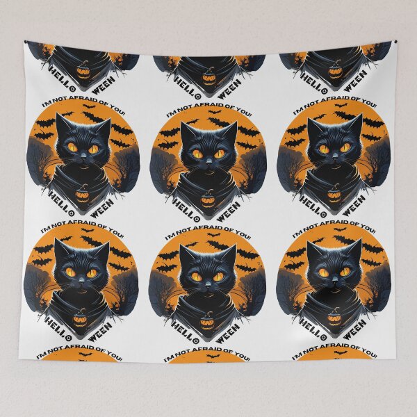 Item preview, Black Cat Halloween-Helloween designed and sold by KoalaArtStudio.