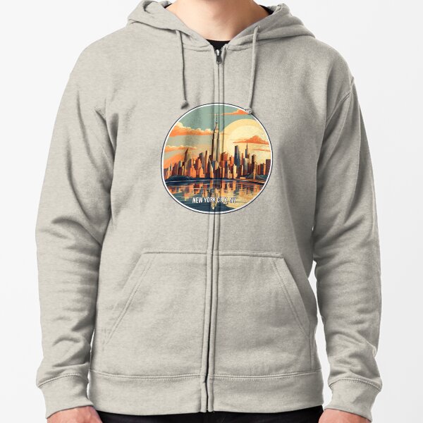 New York City, NY Zipped Hoodie