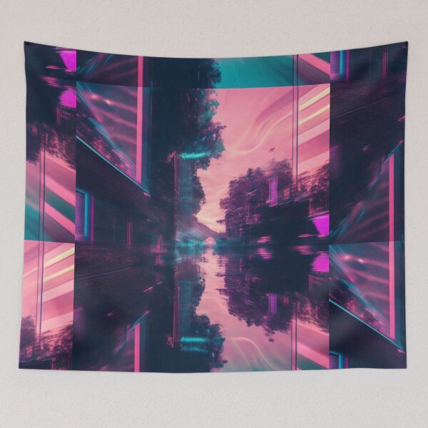 Item preview, Glitch in a simulation colourful AI creation designed and sold by AlfredSSikula.