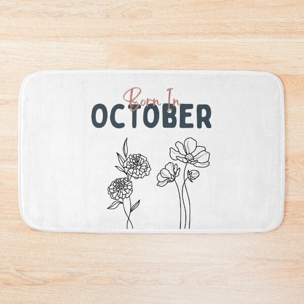 Item preview, Born in october birth flower shirt - Marigold and Cosmos designed and sold by Leivenaar.