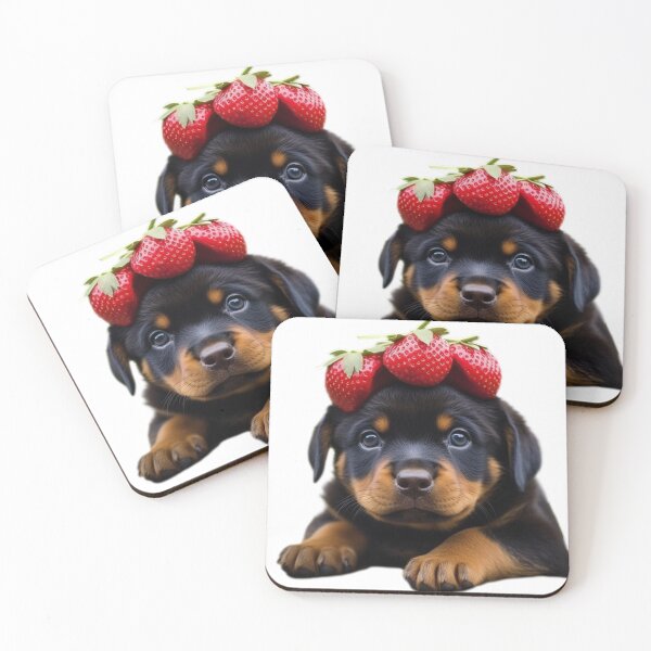 Item preview, Cute puppy with stawberies designed and sold by Dreamtodream.