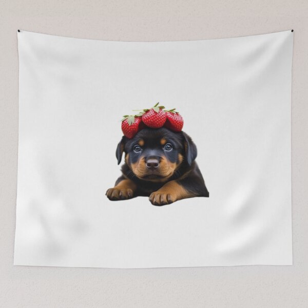 Item preview, Cute puppy with stawberies designed and sold by Dreamtodream.