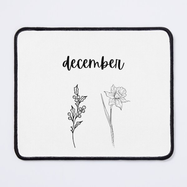 Item preview, December birth flower shirt - Narcissus and Holly minimal designed and sold by Leivenaar.