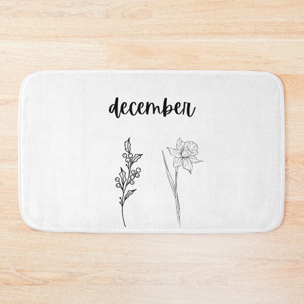 Item preview, December birth flower shirt - Narcissus and Holly minimal designed and sold by Leivenaar.