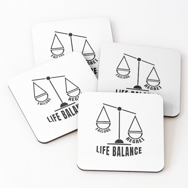 Item preview, Life Balance - Regret is far heavier than Failure Slogan designed and sold by Harlake.