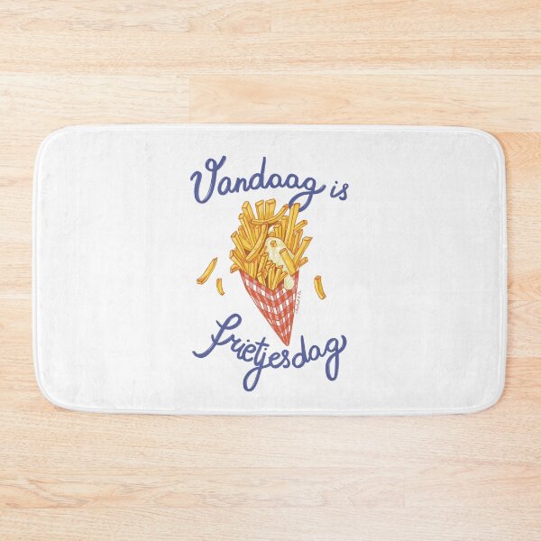 Item preview, Vandaag is frietjesdag / Today is fries day designed and sold by Chestnut and Pie.