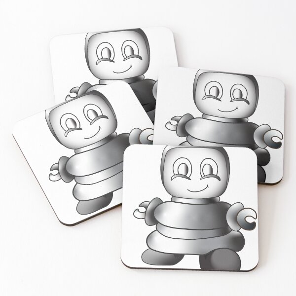 Item preview, Metallic Greytone Bob-E Robot designed and sold by PaintedDaisies.