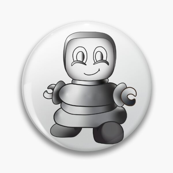 Item preview, Metallic Greytone Bob-E Robot designed and sold by PaintedDaisies.